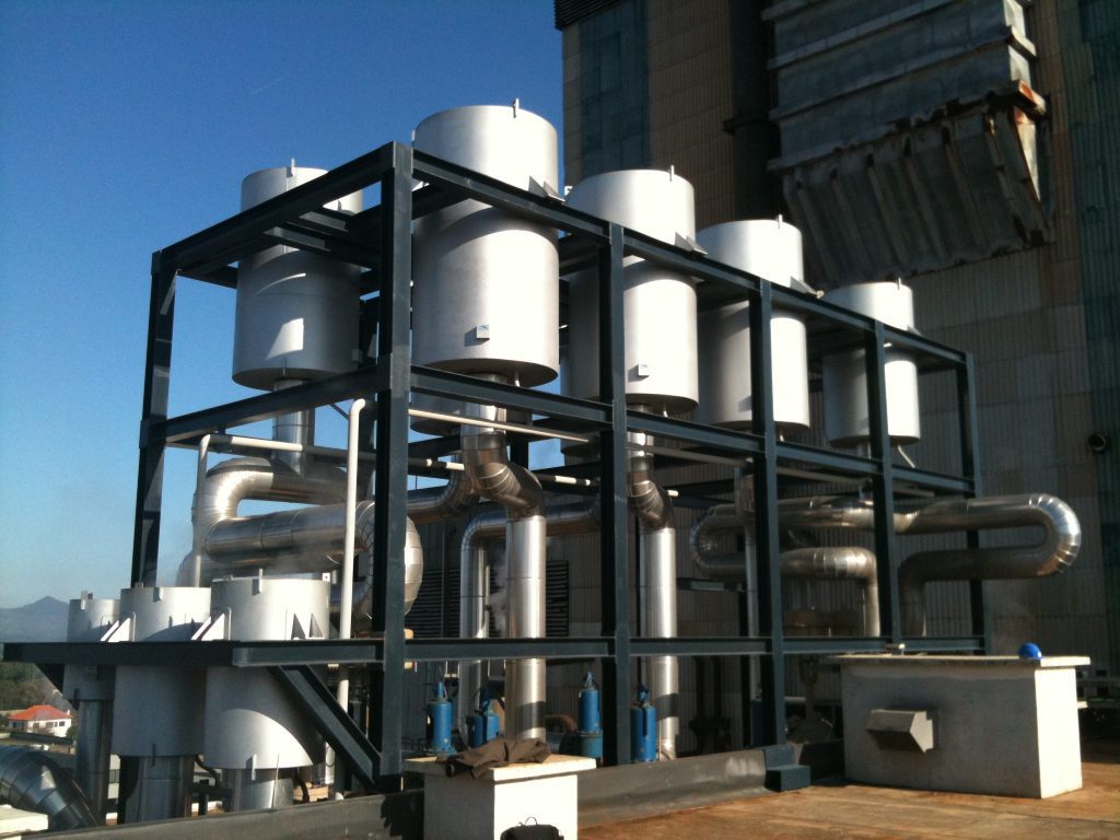 Installation équipée de nos silencieux de mise à l'atmosphère