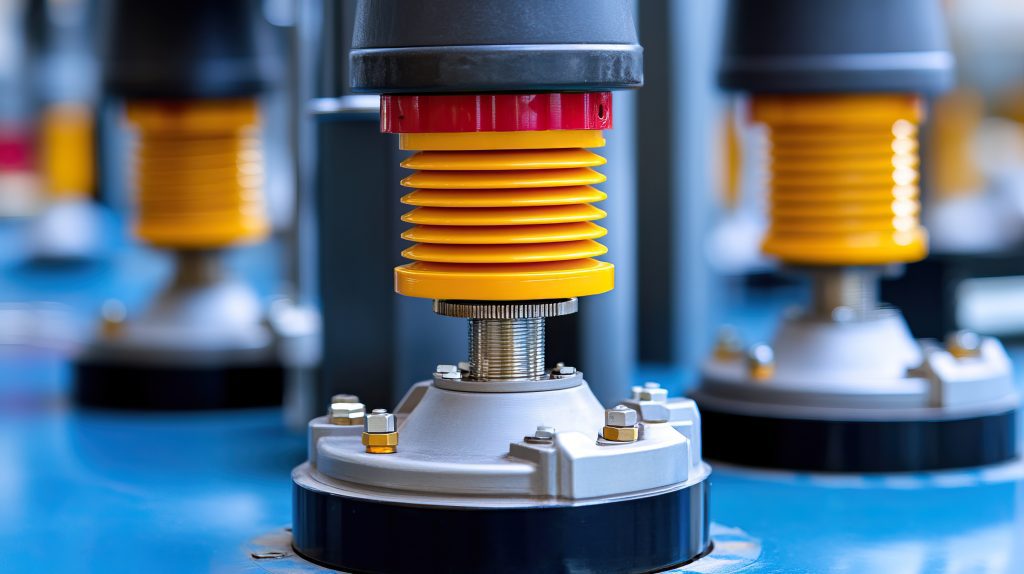 Système de plot anti vibratile pour l’amortissement des vibrations sur équipements industriels