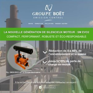 Nouvelle génération de silencieux moteur SM EVO 2 – performance acoustique et compacité optimisée