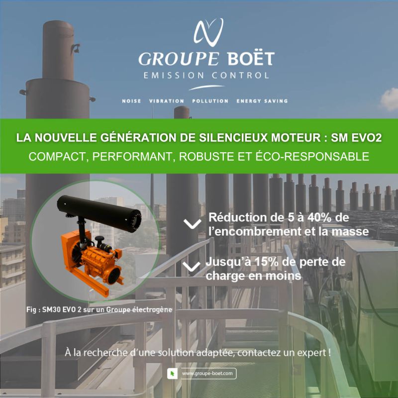 Nouvelle génération de silencieux moteur SM EVO 2 – performance acoustique et compacité optimisée